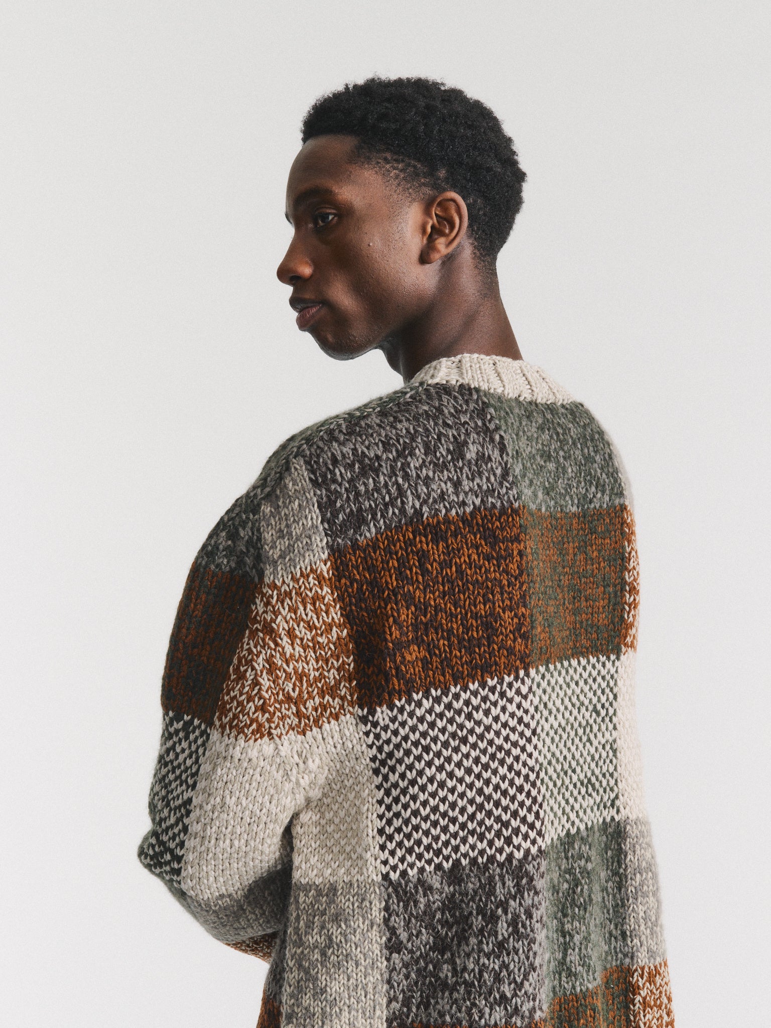 PULL EN PATCHWORK - WOALP PATCH - COULEURS MÉLANGÉES