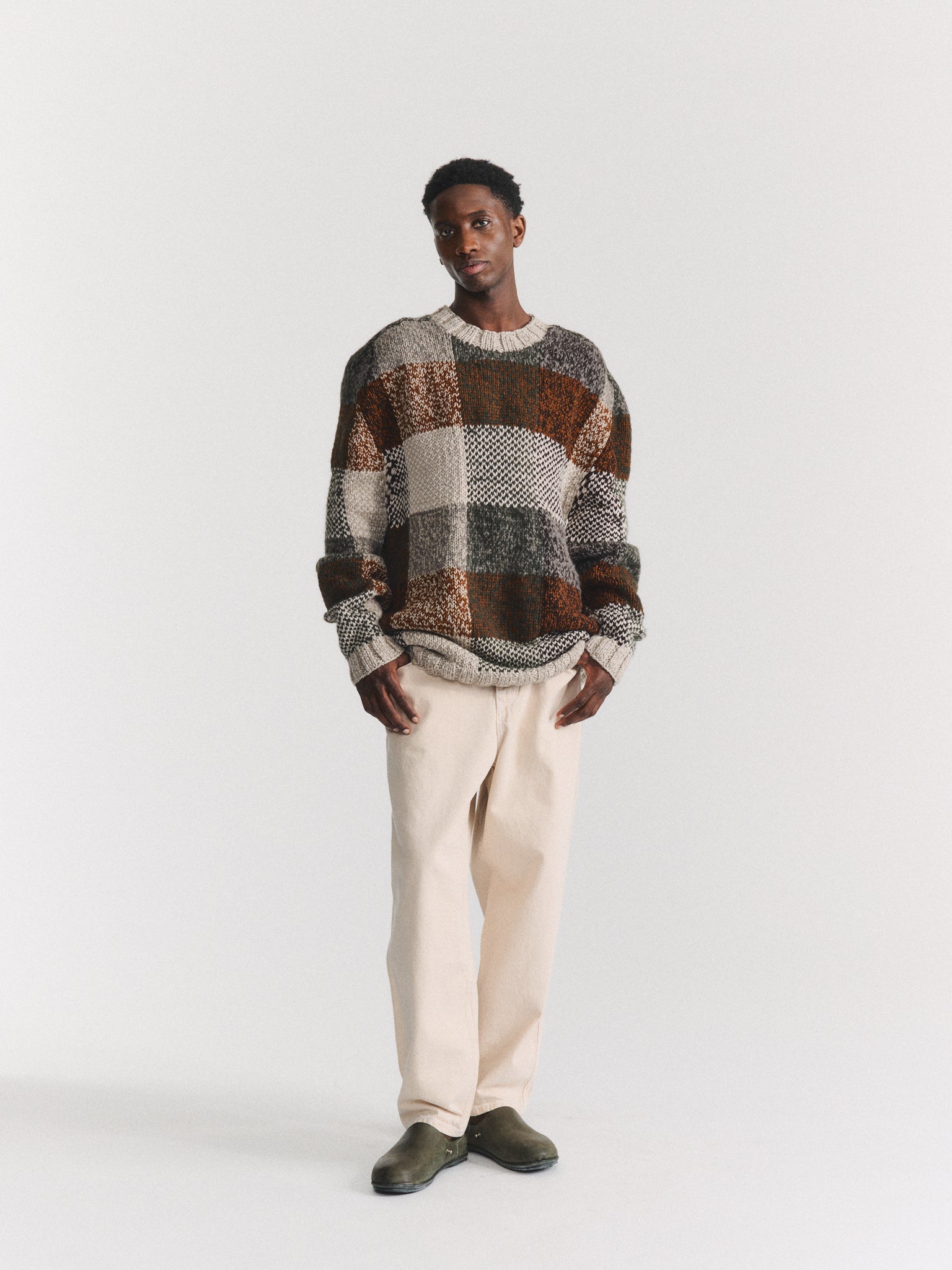 PULL EN PATCHWORK - WOALP PATCH - COULEURS MÉLANGÉES