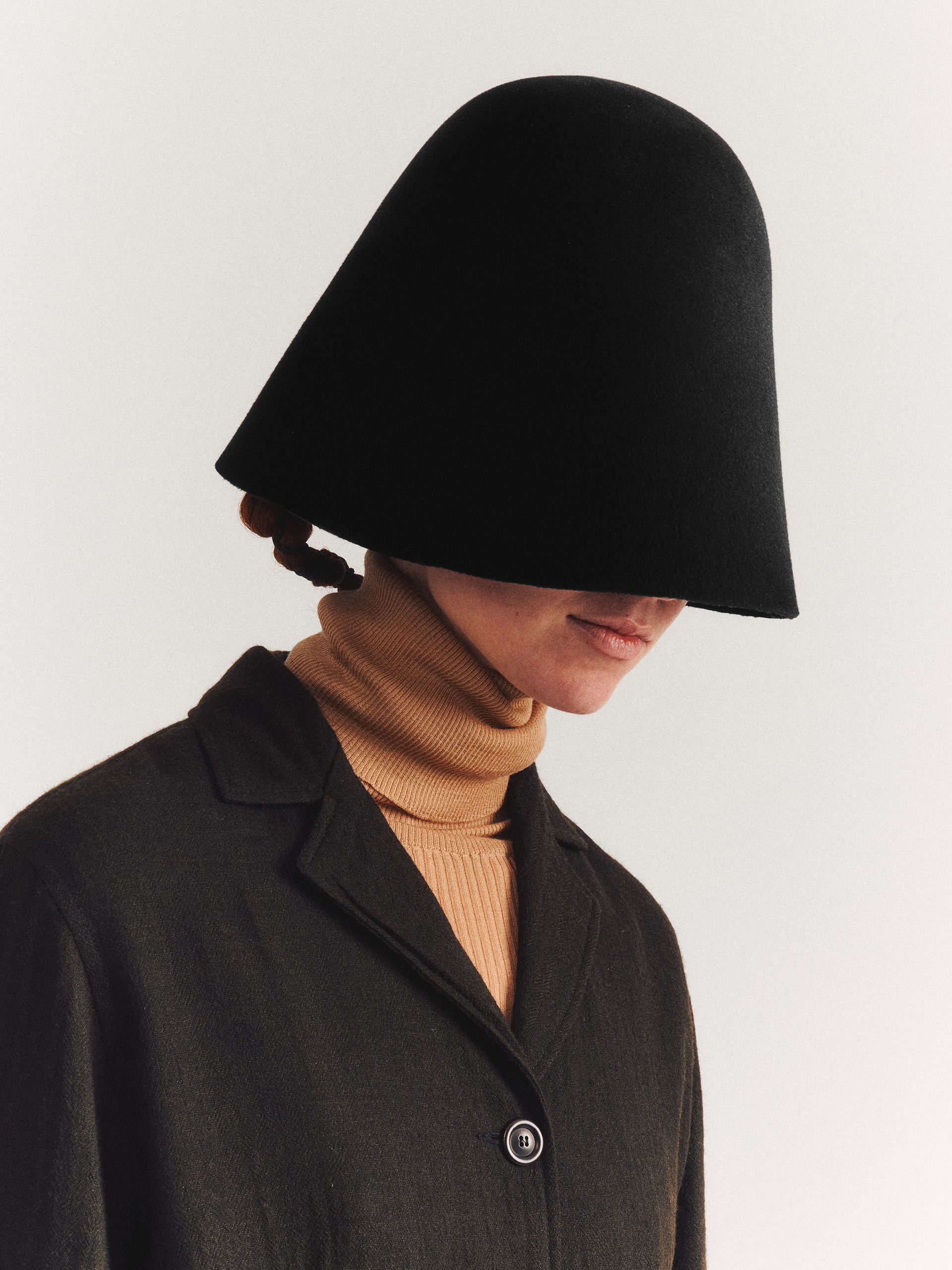 CHAPEAU EN FEUTRE - NOIR