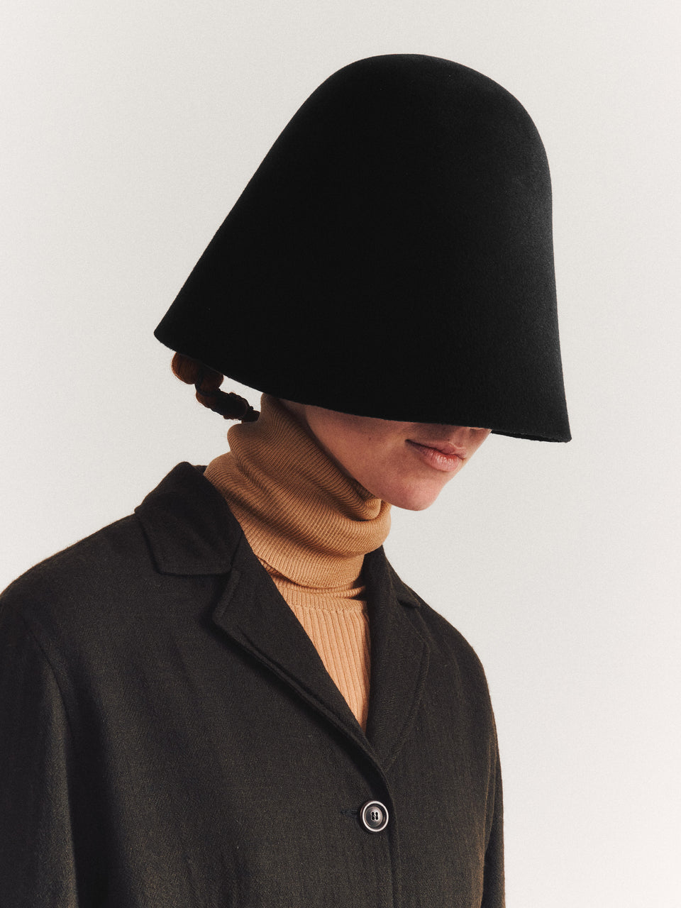 CHAPEAU EN FEUTRE - NOIR