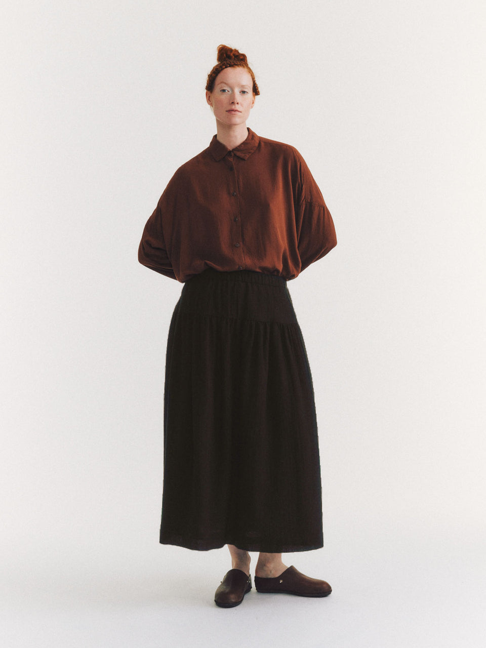 UPUP SKIRT - FOSCA - DARK BROWN