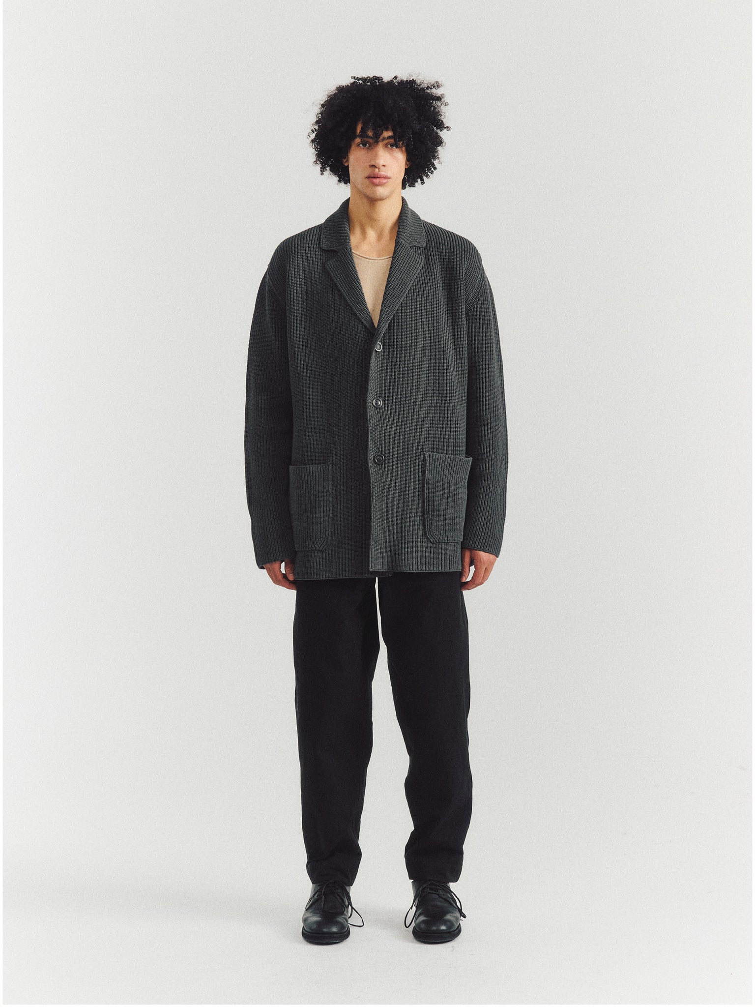 PANNOCCHIA JACKET - CREPE COT - STORM