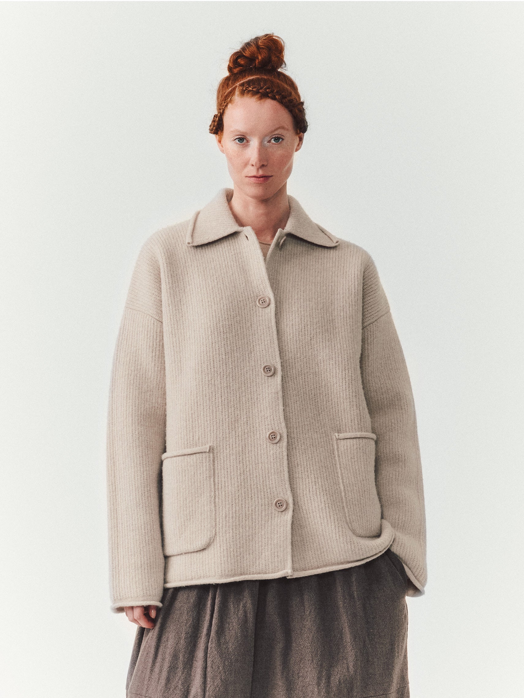 ROVE JACKET - WOOLY 1 - LIGHT GREY