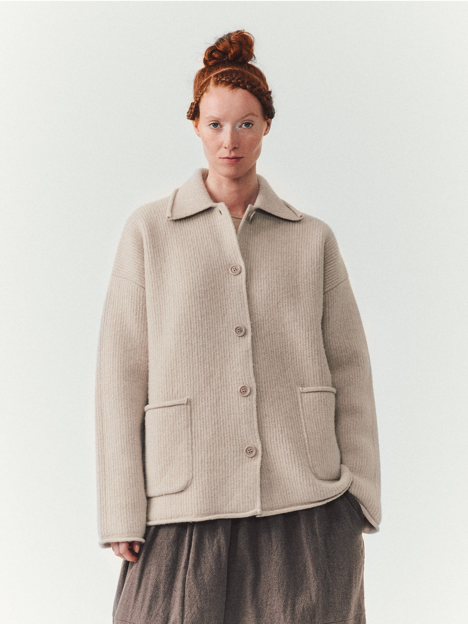 ROVE JACKET - WOOLY 1 - LIGHT GREY