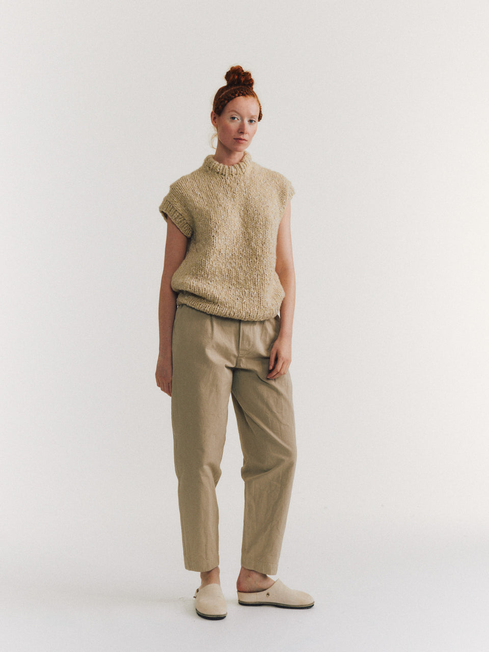 MILI HIROSHI PANT - DOUBLE COT - OATMEAL