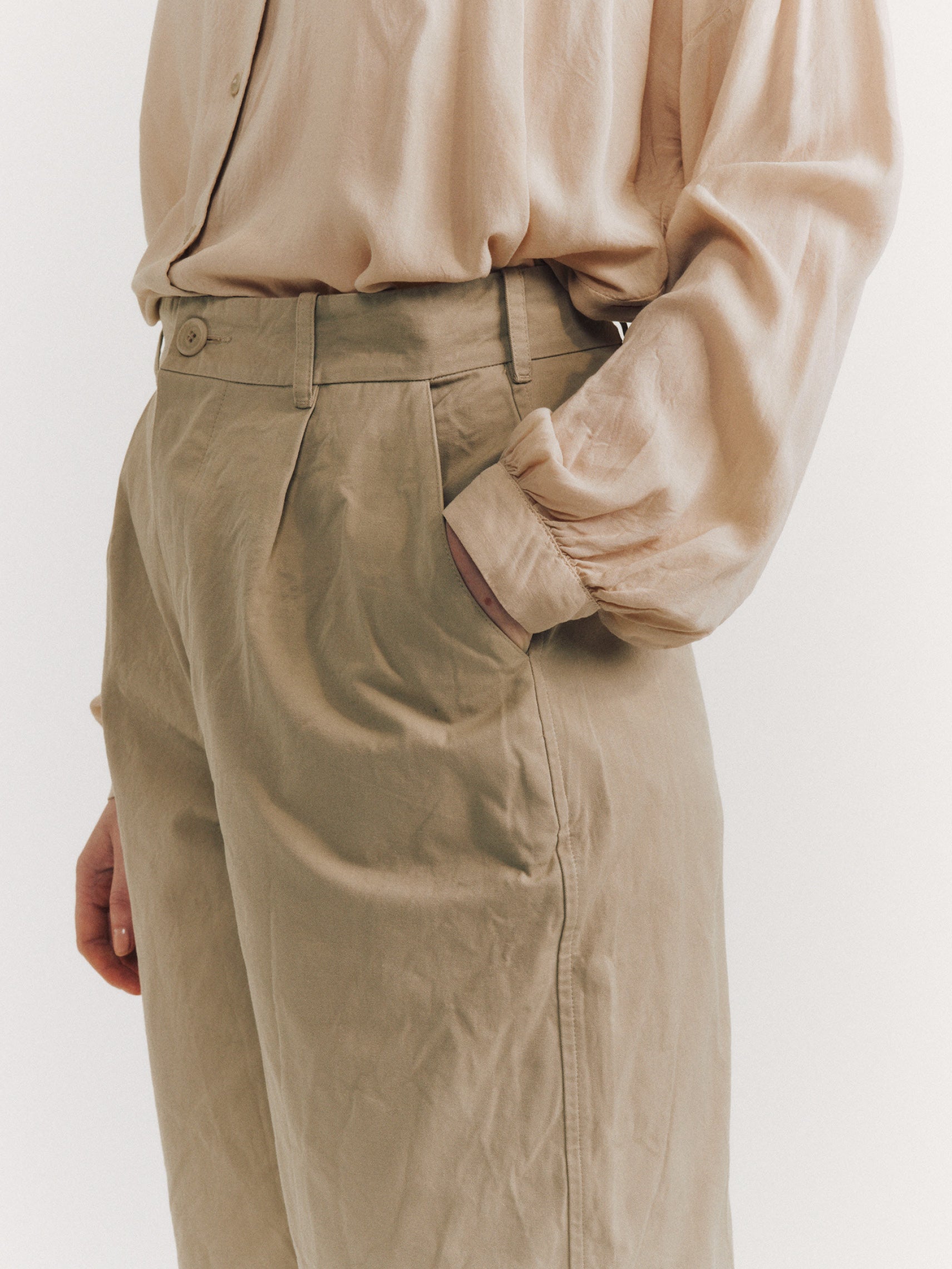 PANTALON MILI HIROSHI - DOUBLE COT - AVOINE