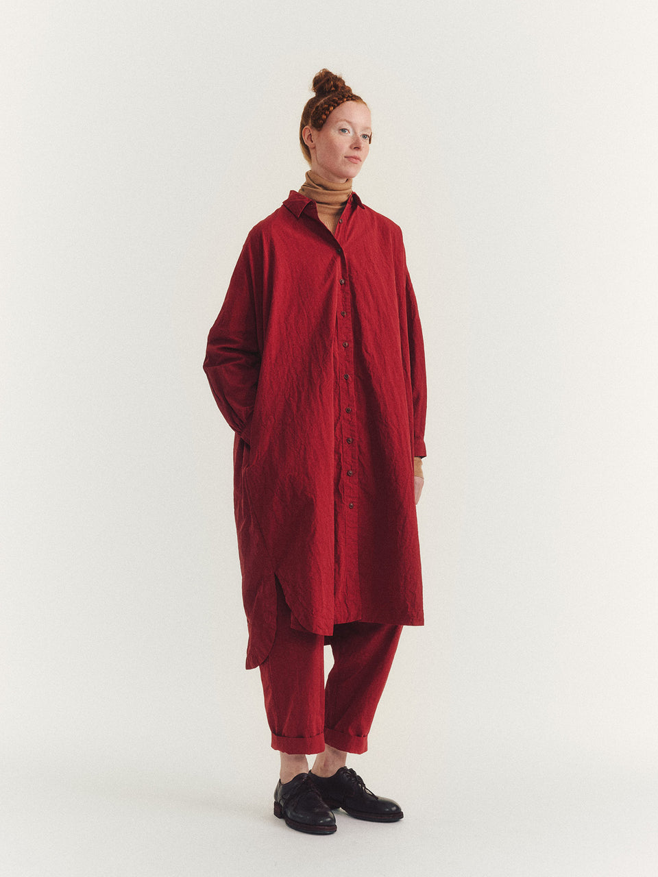 ROBE YURI - PAPER COT - RUSTY