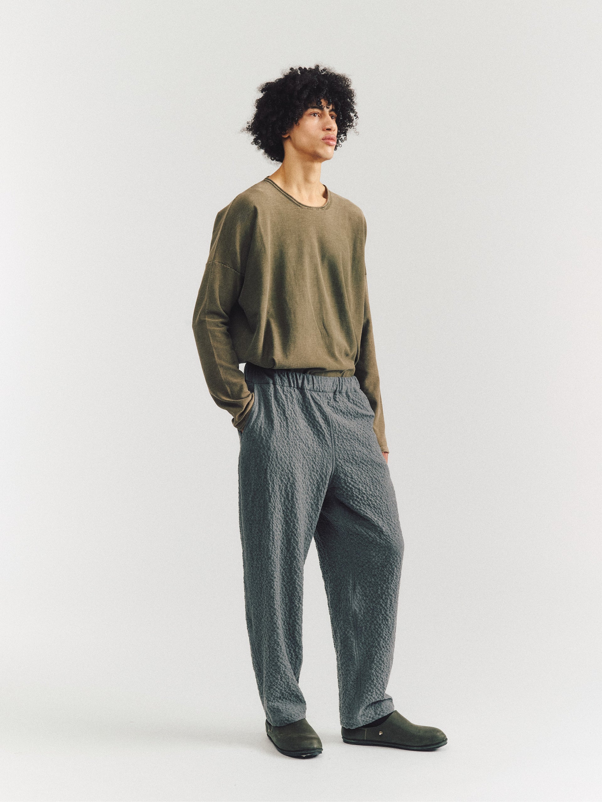 PANTALON FABI - NOBLE CASH - GRIS FONCÉ