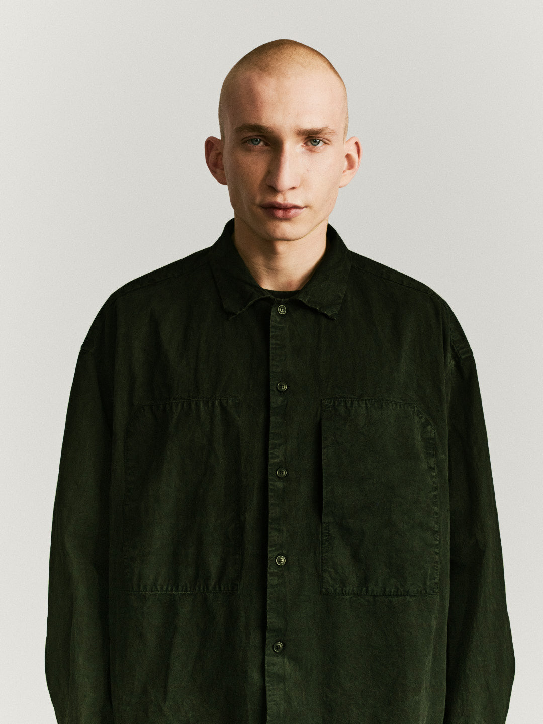 MILI VOLUME SHIRT - TOUGH COT - DARK KHAKI