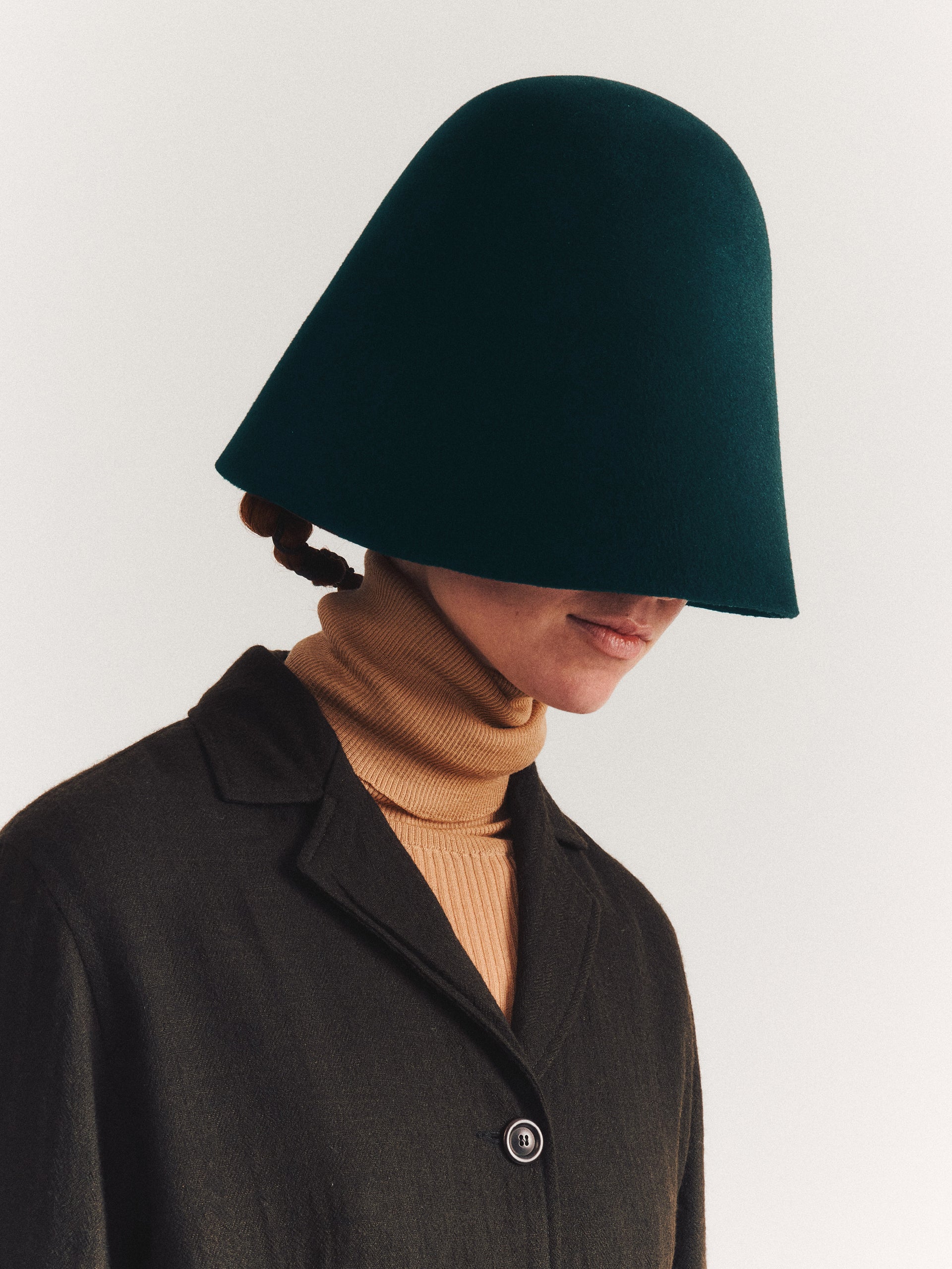 CHAPEAU EN FEUTRE - VERT