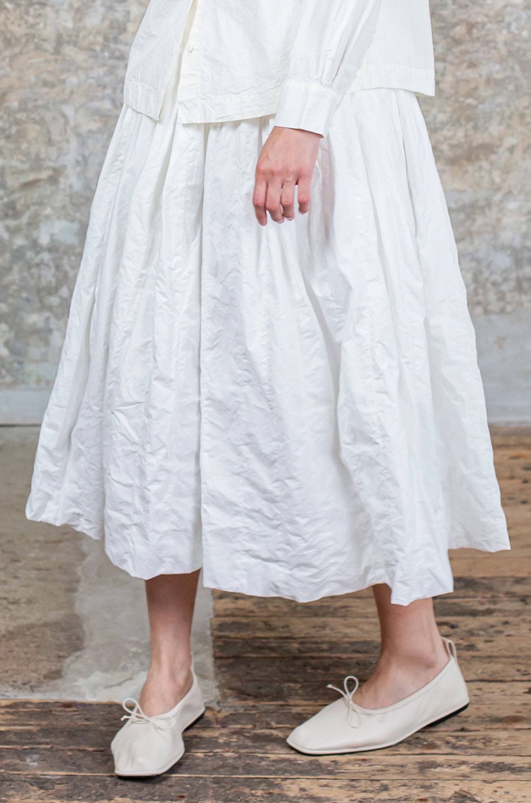 BANDE SKIRT - PAPER - WHITE