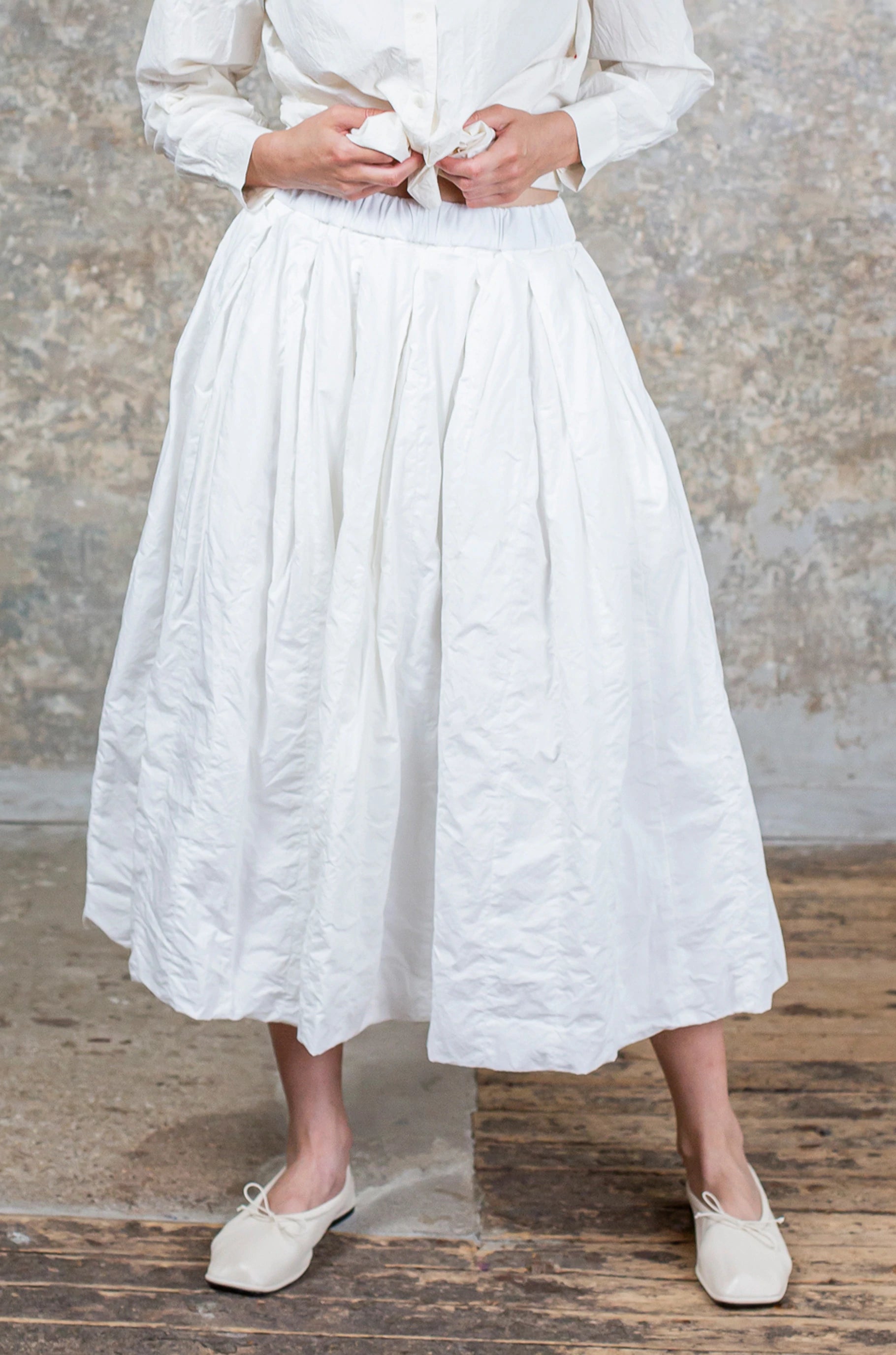 BANDE SKIRT - PAPER - WHITE