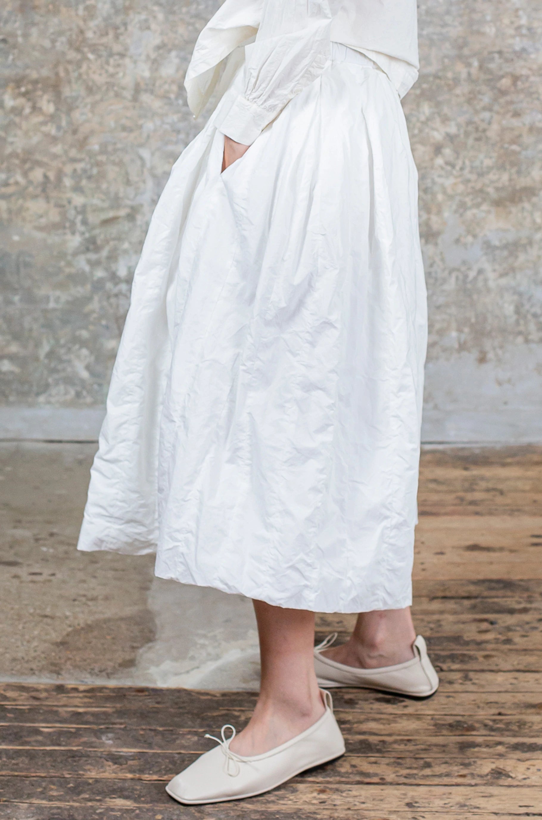 BANDE SKIRT - PAPER - WHITE