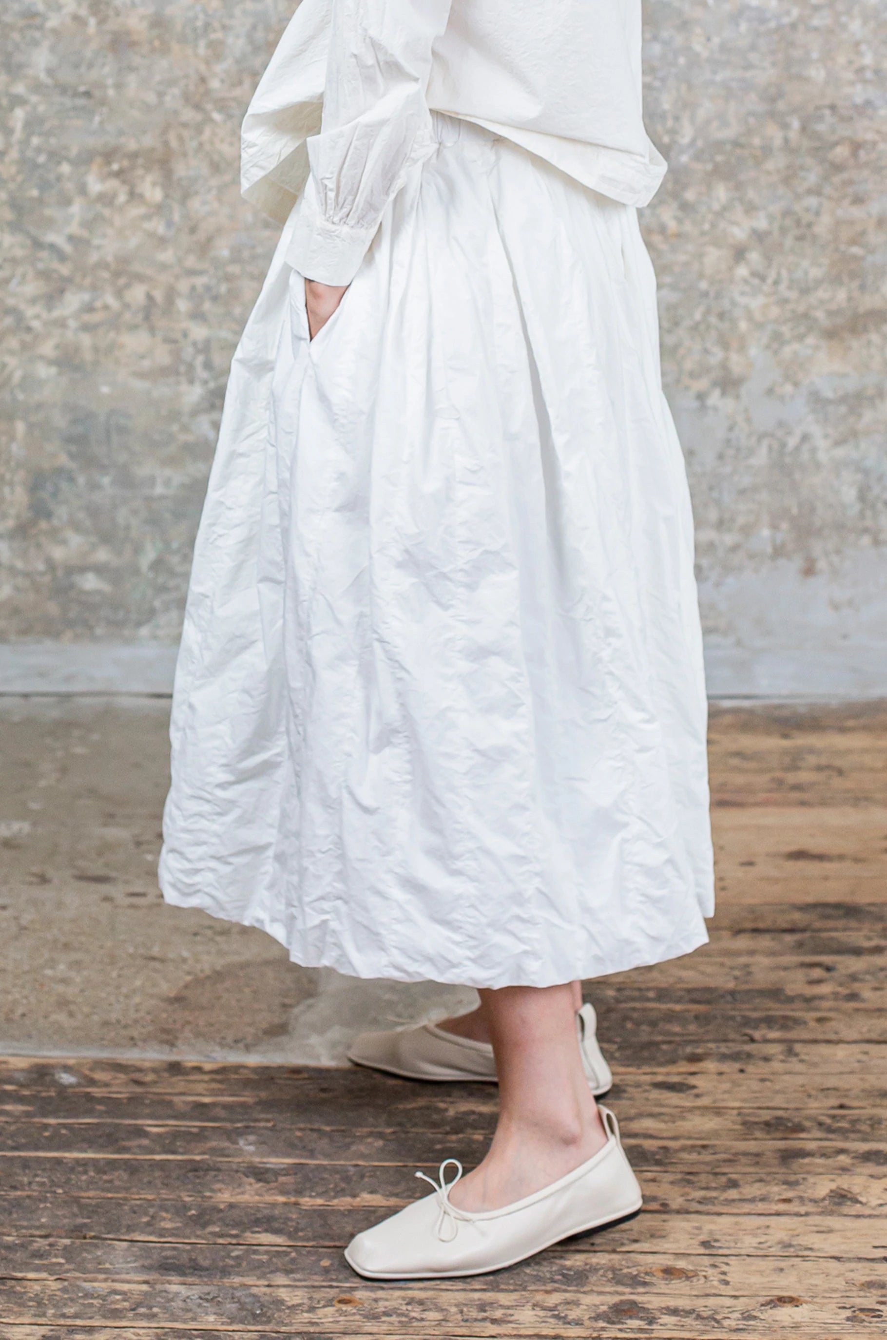 BANDE SKIRT - PAPER - WHITE