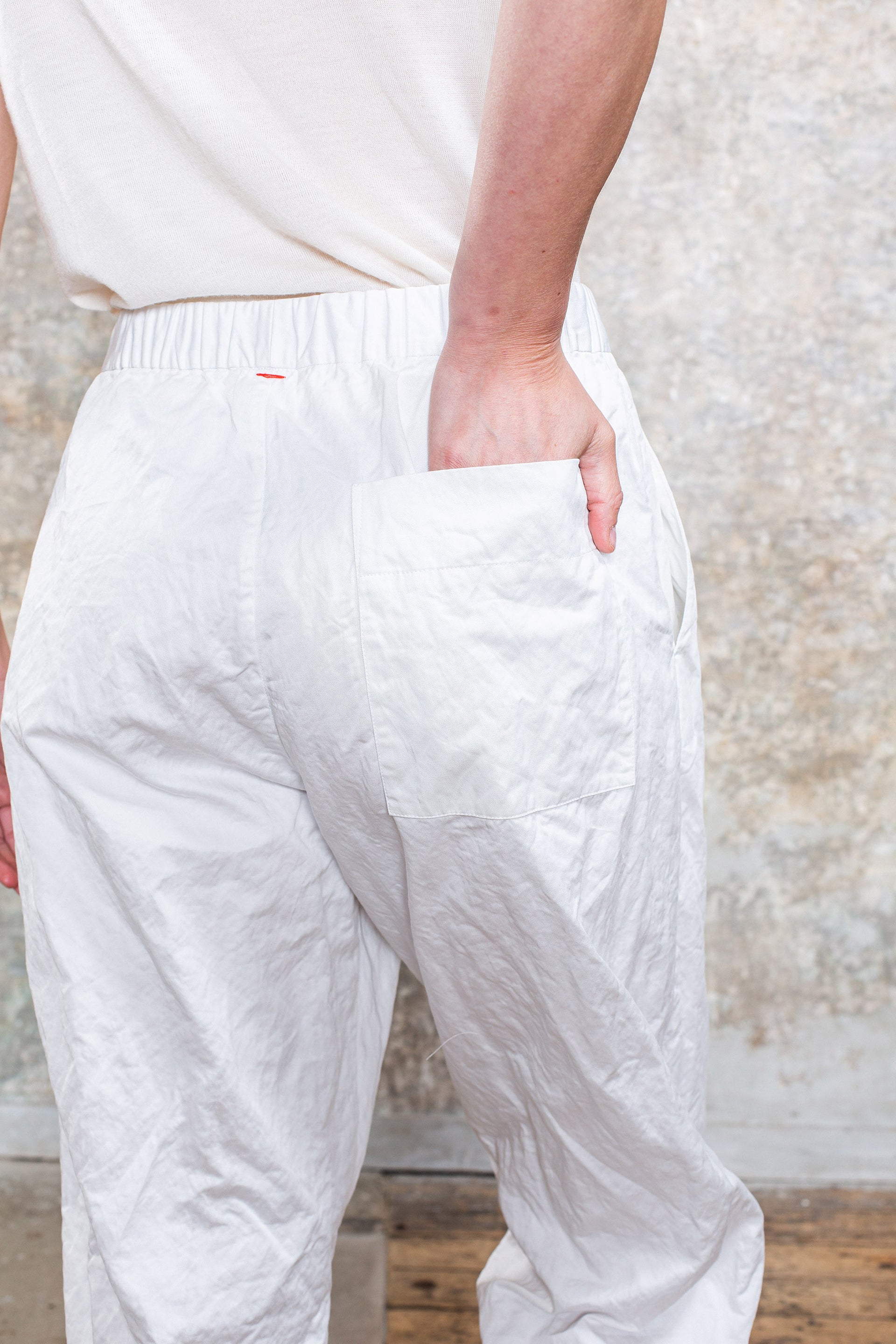 VERGER PANT-TWILL - WHITE