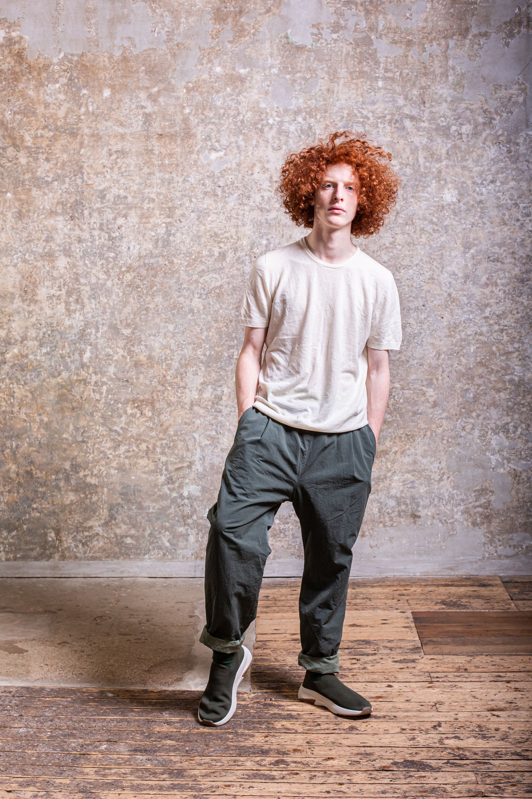 VERGER REVERSIBLE PANT - PAPER COT - KHAKI - LICHEN