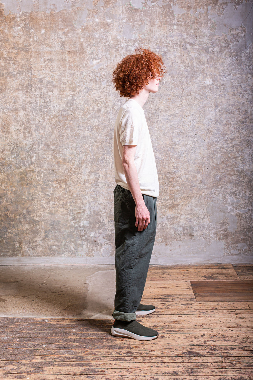 VERGER REVERSIBLE PANT - PAPER COT - KHAKI - LICHEN