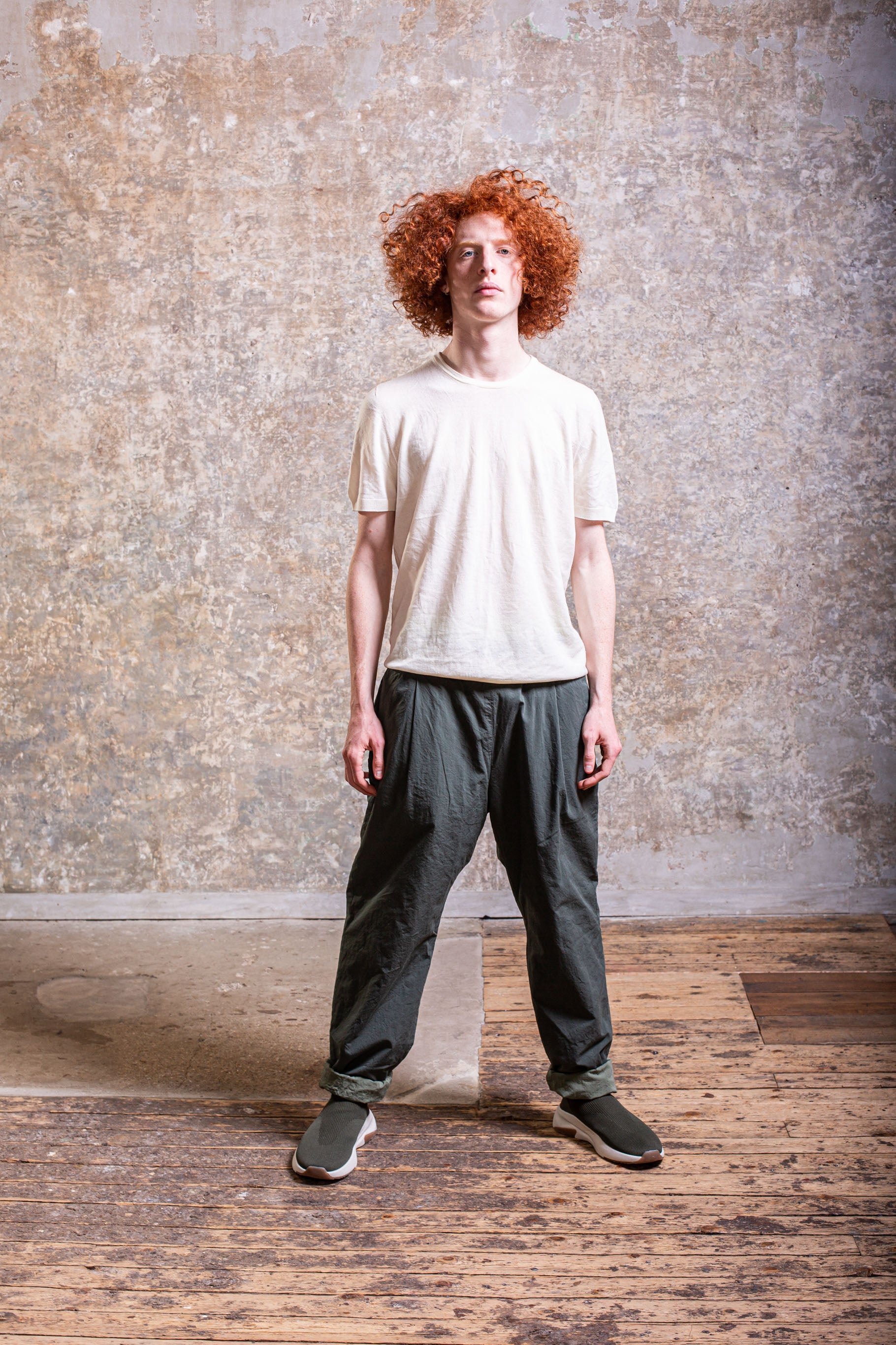 VERGER REVERSIBLE PANT - PAPER COT - KHAKI - LICHEN
