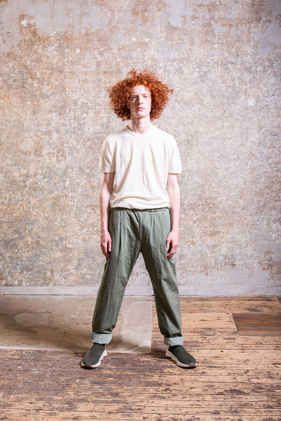 VERGER REVERSIBLE PANT - PAPER COT - LICHEN SAGE