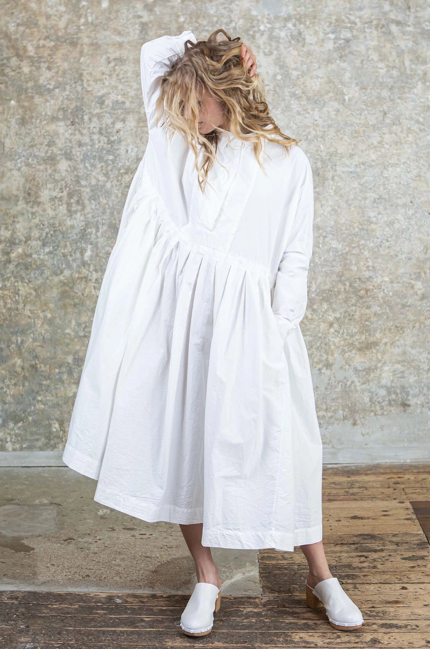 HEYLAYANUE DRESS - COT L - CHALK