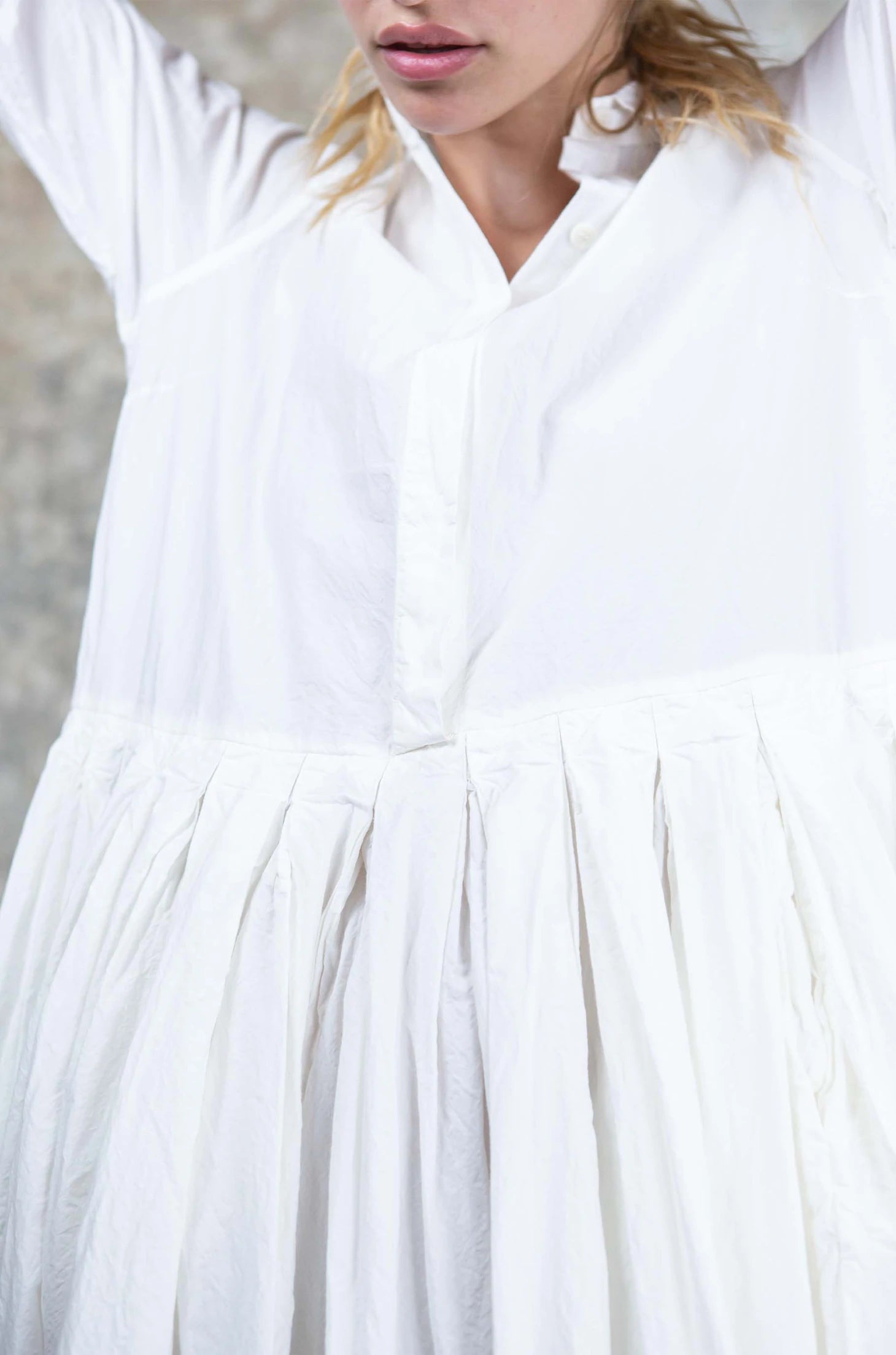 HEYLAYANUE DRESS - COT L - CHALK