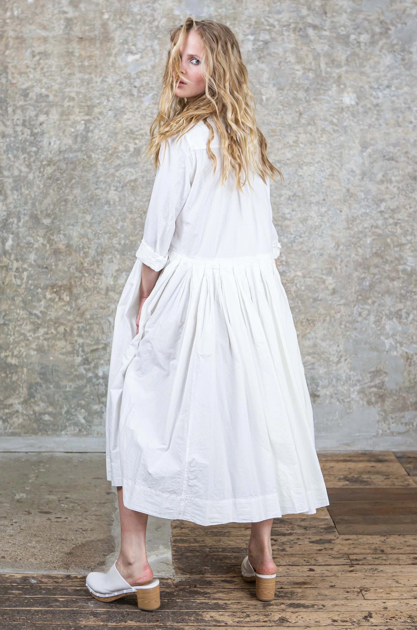HEYLAYANUE DRESS - COT L - CHALK